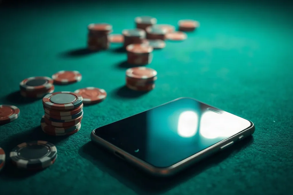 Android smartphone with the 1xBet APK download page open in a mobile browser