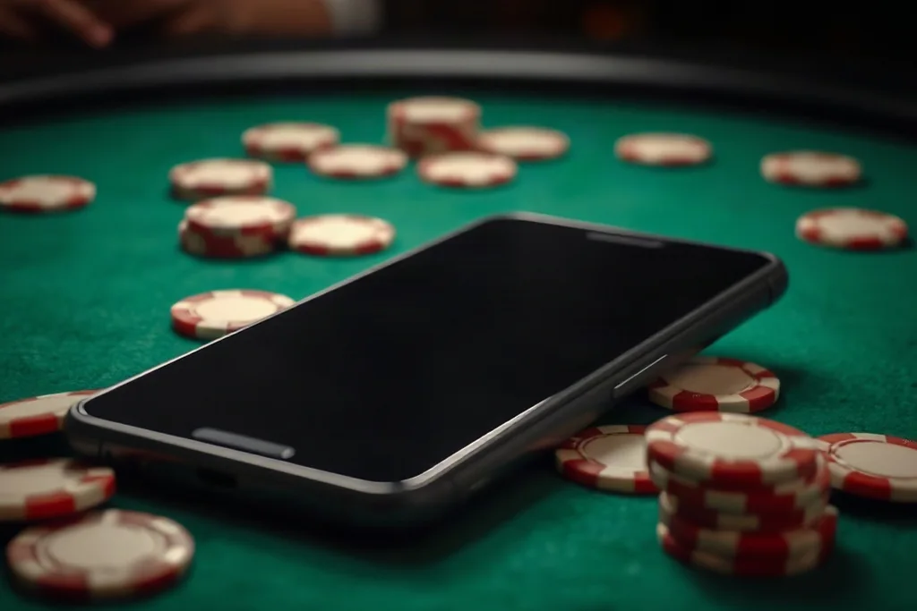 iPhone home screen with a betting app icon being installed